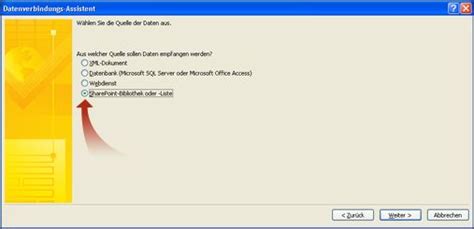 Ich blicke sehr optimistisch in meine zukunft. Hinzufügen einer Datenverbindung zu einer SharePoint ...