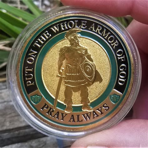 Armor Of God Challenge Coin With Protective Capsule Fahmah Jacksons