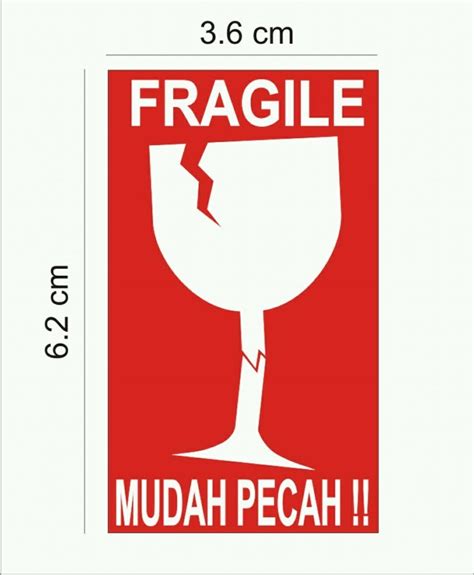 Semua jenis barang berbahan gas, flammable gas (gas yang mudah terbakar), nonflammable gas (gas tidak mudah. Jual Sticker stiker fragile mudah pecah di lapak Black ...