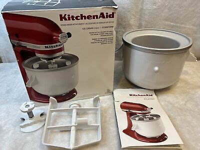 Kitchenaid Ice Cream Maker Attachment For Stand Mixer Open Box Kica Wh Ebay