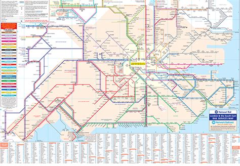Rail Map For South East England