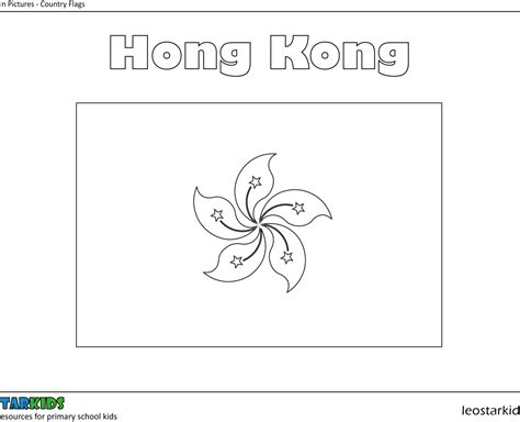Colouring In Hong Kong Flag Leostarkids