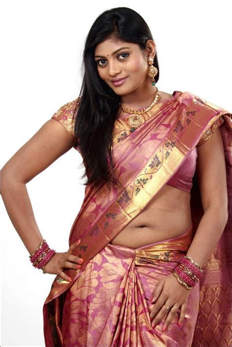 Telugu Actress Soumya Hot Silk Saree Photo Shoot Pics Moviegalleri Net