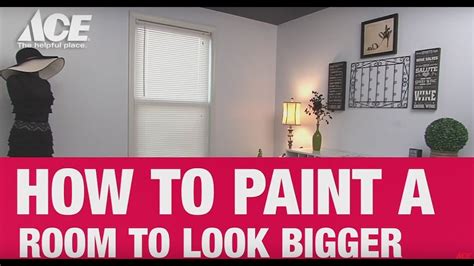How To Paint A Small Bedroom To Look Bigger Ace Hardware Youtube