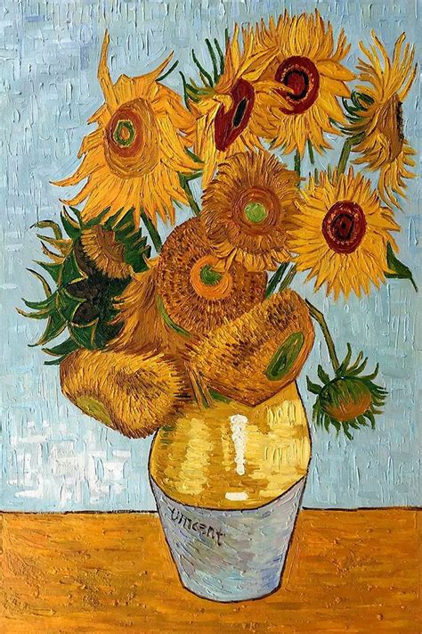 Sunflowers By Vincent Van Gogh Hand Painted Oil Painting Van Gogh Art