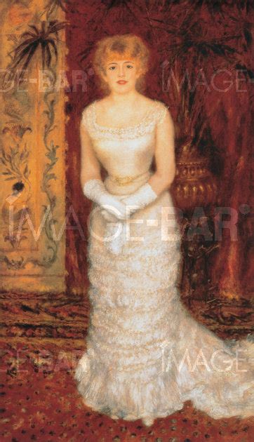 Portrait Of The Actress Jeanne Samary Pierre Auguste Renoir Image Bar