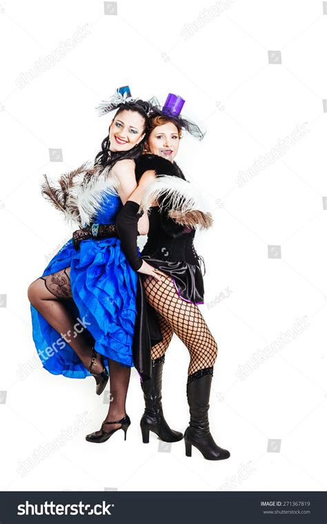 Sexy Moulin Rouge Lesbian Girls Wearing Stock Photo Edit Now
