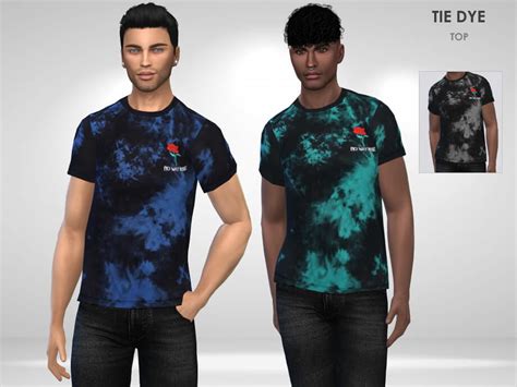 Sims 4 Tie Dye Top By Puresim The Sims Game