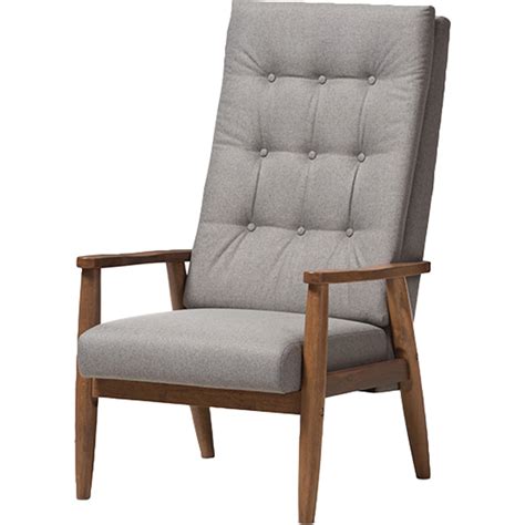 Get info of suppliers, manufacturers, exporters, traders of living room chairs for buying in india. Roxy Upholstered High Back Chair - Ottoman, Gray | DCG Stores