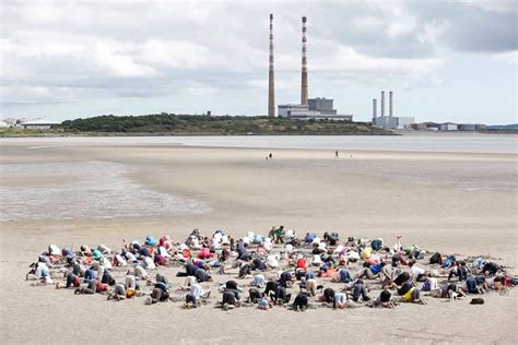 Pic 150 People Buried Their Heads In The Sand On A Dublin