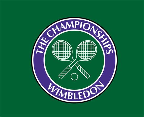 Wimbledon The Championships Logo Symbol Tournament Open Tennis Design