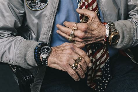 Watch Spotting Buzz Aldrin Rocking Three Omega Watches At Once Hodinkee