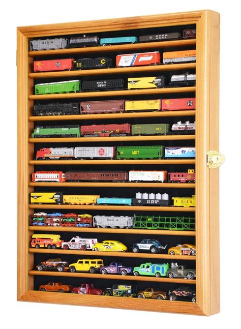 12 Shelves N Scale Train Model Trains Display Case Cabinet