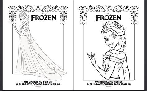 Gambar Frozen Coloring Pages Activity Sheet Printables Free Elsa Anna