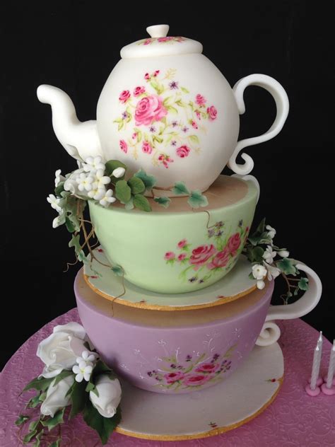 Cakesdecor Theme Teapot Cakes Cakesdecor