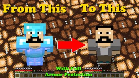Invisible Armor Show Your Skin While Wearing Armor Minecraft Texture