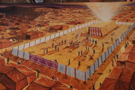 The Tabernacle Tent Of Meeting And Israelite Encampment And Shekinah