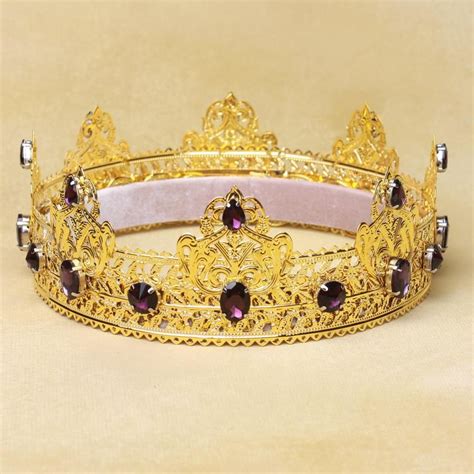 Your Favorite King Crown Gold Crown Mens Crown Amethyst Purple
