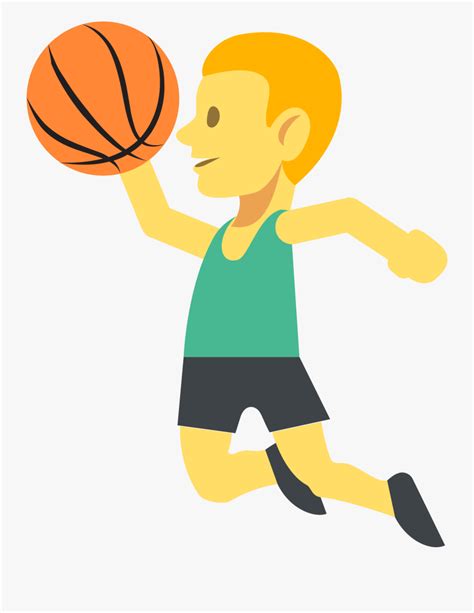 Playing Basketball Clipart Shooting A Basketball Emoji Free