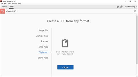 Learn How To Use Clipboard Content To Create A Pdf In Adobe Acrobat Pro