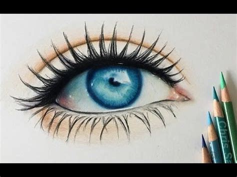 ▽ visit to my channel. Tutorial | How to draw, color realistic eyes with colored ...