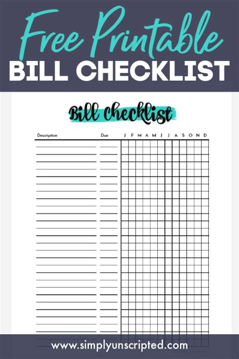 Kids can fill in the blanks on this letter to santa template to let the jolly old elf know what they want for christmas. Free Bill Payment Checklist Printable Tracker | Bill ...