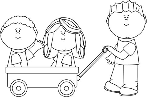 Clipart Kids Playing Black And White 20 Free Cliparts Download Images