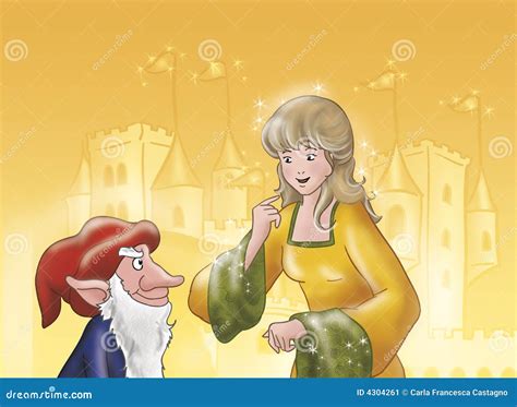Elf And Princess Fairy Tales Stock Illustration Illustration Of