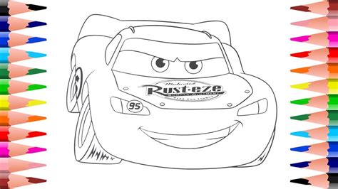 Coloring Lightning McQueen Disney Pixar Cars - Painting ... Find high quality pixar coloring page, all coloring page images can be downloaded for free for personal use only.