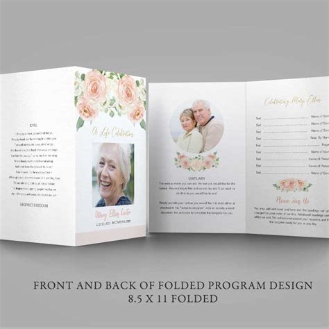 Funeral Thank You Template Memorial Card Digital File For Funerals