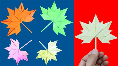How To Make Maple Leaf Diy Maple Leaf Origami Maple Leaf How To