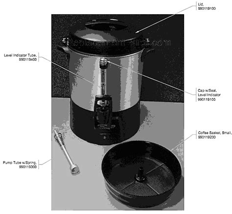 2 hamilton beach glass perc top filler cap 990044000 coffee urns. Hamilton Beach Commercial Coffee Pot | 45040 ...