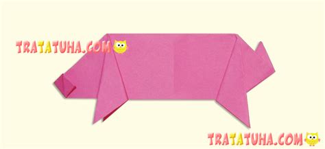 Origami Pig A Step By Step Photo Instruction