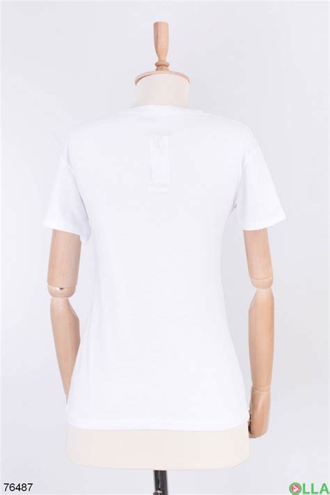 Женская белая футболка с рисунком И Hl 116 2 купить недорого в
