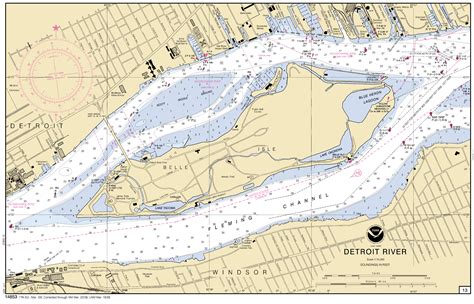 Detroit River Nautical Chart ΝΟΑΑ Charts Maps
