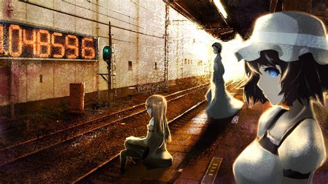 Makise Kurisu Shiina Mayuri Anime Girls Steinsgate Okabe Rintarou