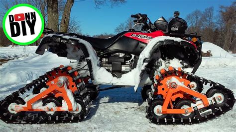 Homemade Atv Tracks Modification Ii New Sprockets Youtube