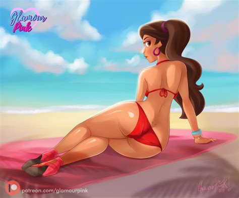 Rule 34 Alluring Beach Bikini Disney Elena Castillo Flores Elena Of