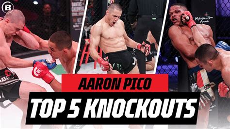 aaron pico s top 5 knockouts 💥 bellator mma youtube