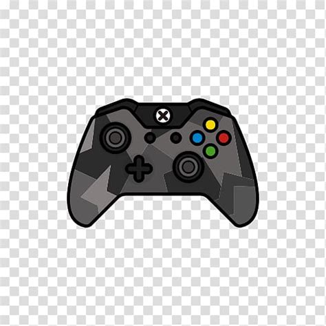 Xbox 360 Controller Xbox One Controller Black Game Controllers Joystick Transparent Background