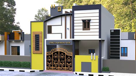 Often the most crucial details of one's home go unchecked, a category of oversights in which the driveway certainly belongs. #3dsmax #elevation | House outer design, House front ...