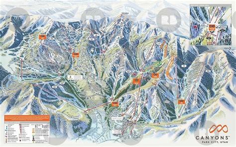 Since then, canyon ski resort has been through several changes of ownership and names, gaining its present moniker in 1997. 'The Canyons Ski Resort Trail Map Utah Mountain Park City ...