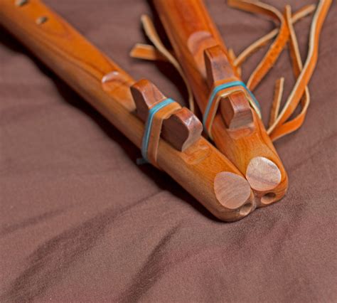 Double Drone Native American Flute Made Of Jacaranda Etsy