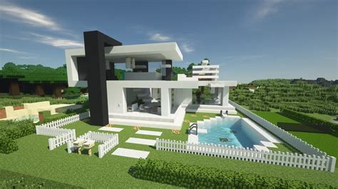 Epic Modern House With Rtx On Minecraft Map