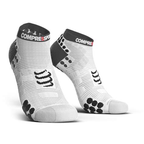 Compressport Pro Racing Socks Run Low Whiteblack