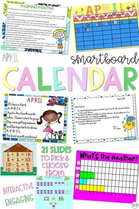 This 21 Page Smartboard Calendar Morning Meeting Is All Youll Need To