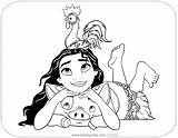 Moana Pua Heihei Disneyclips sketch template