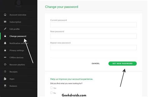How To Change Your Spotify Password GeekDroids