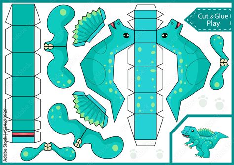 Papercraft 3d Dinosaur Template