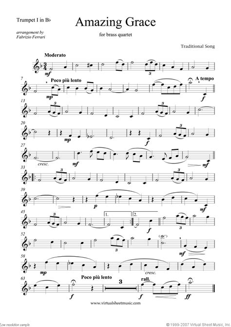 The words were written by john newton, an english poet and clergyman. Amazing Grace (parts) sheet music for brass quartet PDF